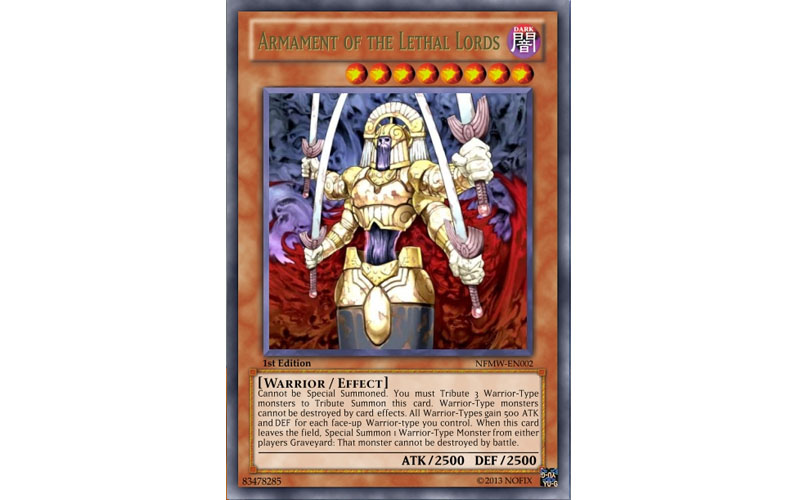 most rarest yugioh cards-armament-of-the-lethal-lords